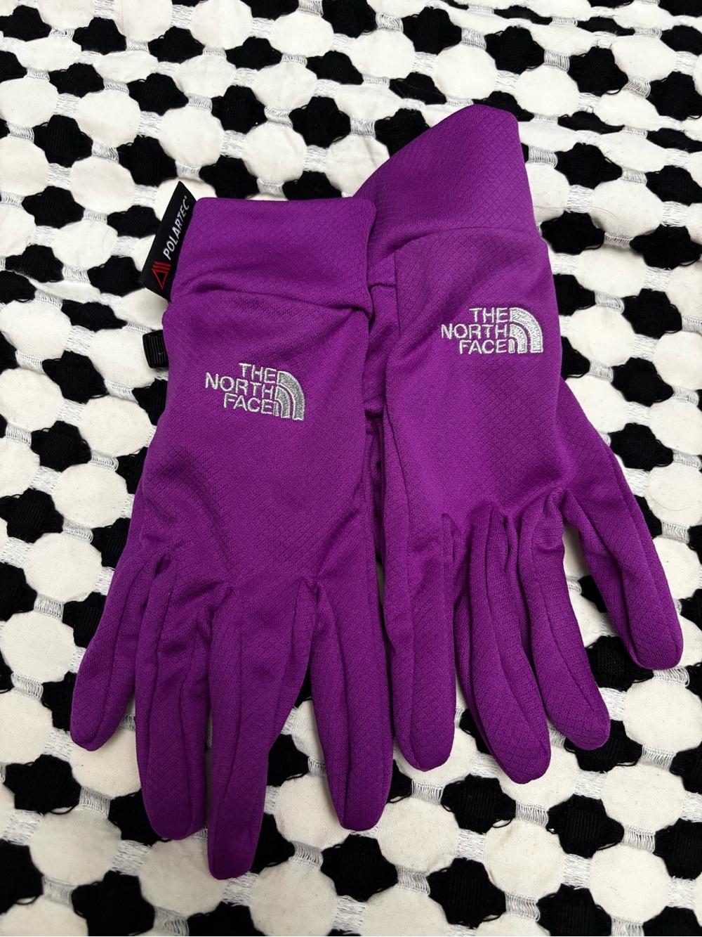 The North Face Purple Fleece Gloves — Women's
